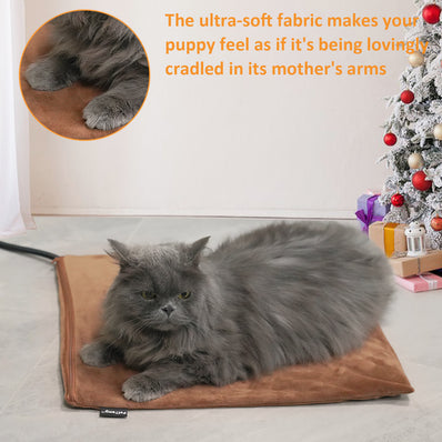 PetTemp Cat & Dog Heating Pad with 5 Level Adjustable Temperature & Timer