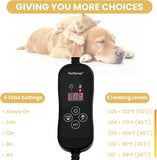 PadPetTemp Medium Cat & Dog Heating Pad with 5 Level Adjustable Temperature & Timer