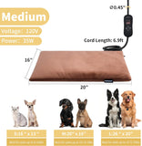 PadPetTemp Medium Cat & Dog Heating Pad with 5 Level Adjustable Temperature & Timer
