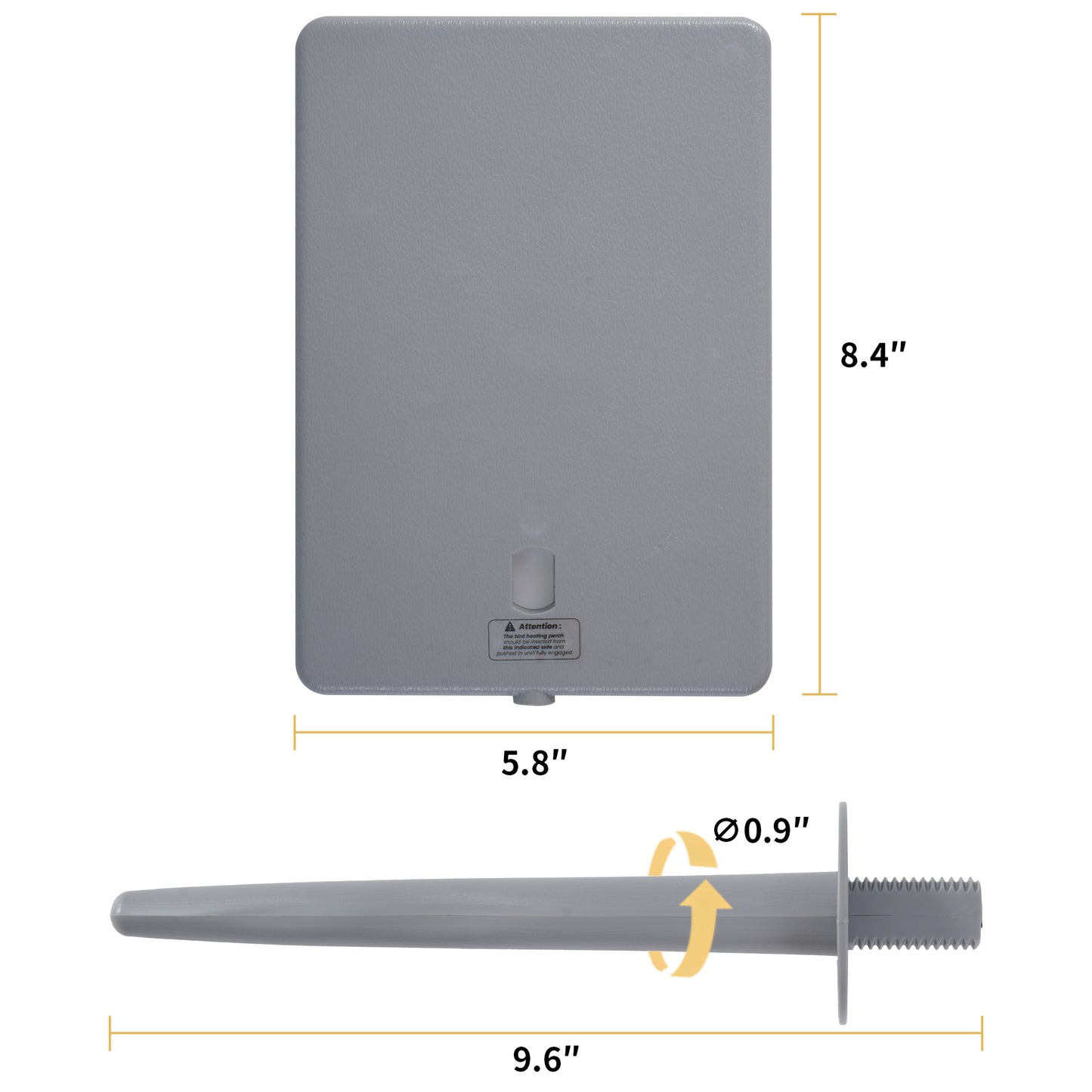 PetTemp Bird Heated Perch & Snuggle Panel Set