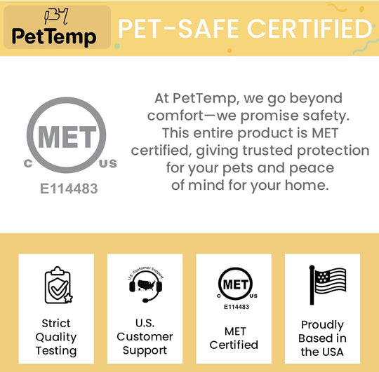 PadPetTemp Medium Cat & Dog Heating Pad with 5 Level Adjustable Temperature & Timer
