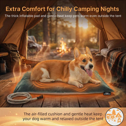 Pettemp Inflatable Heated Dog & Cat Bed