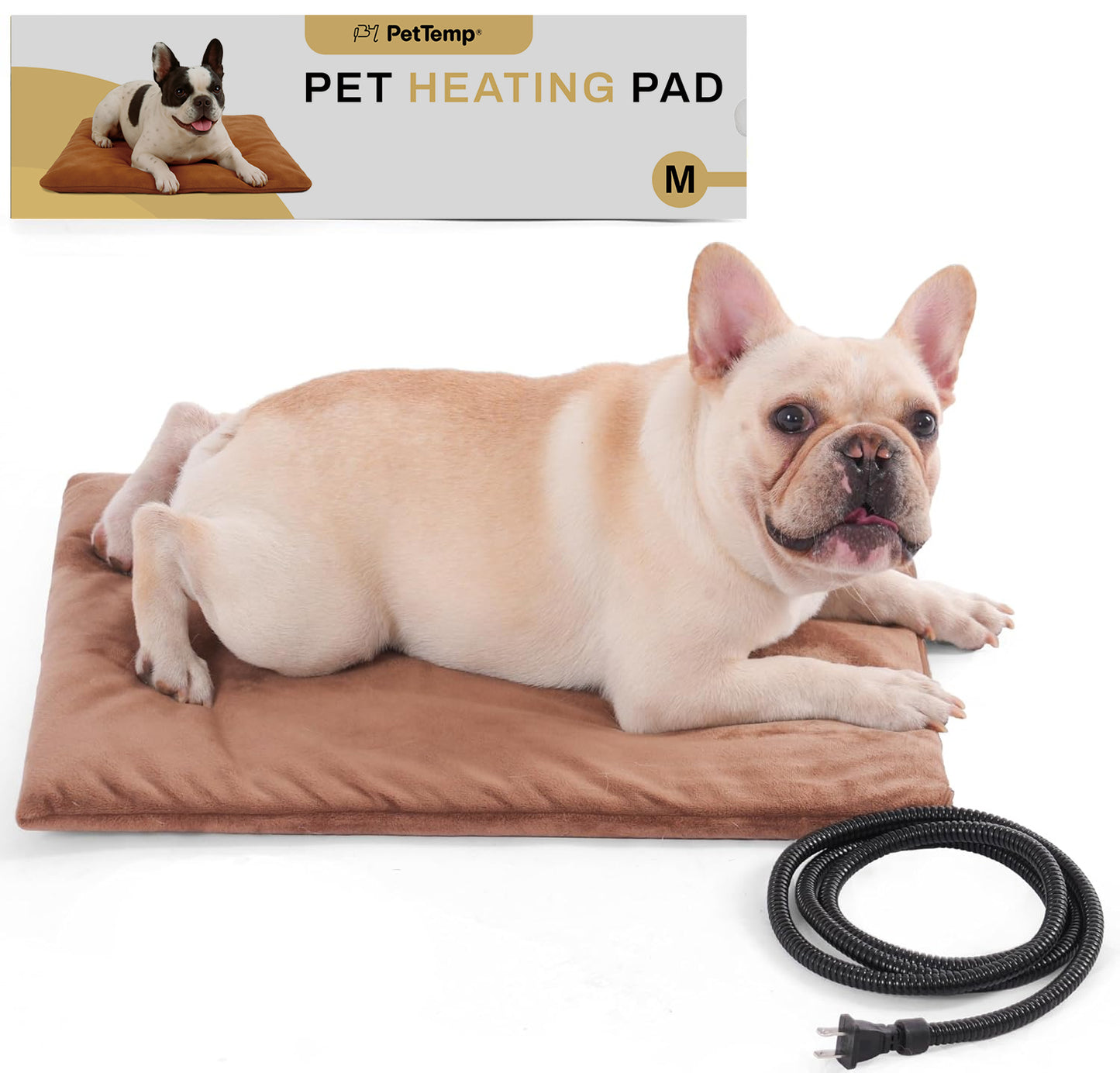 PetTemp Pet Heating Pad Brown
