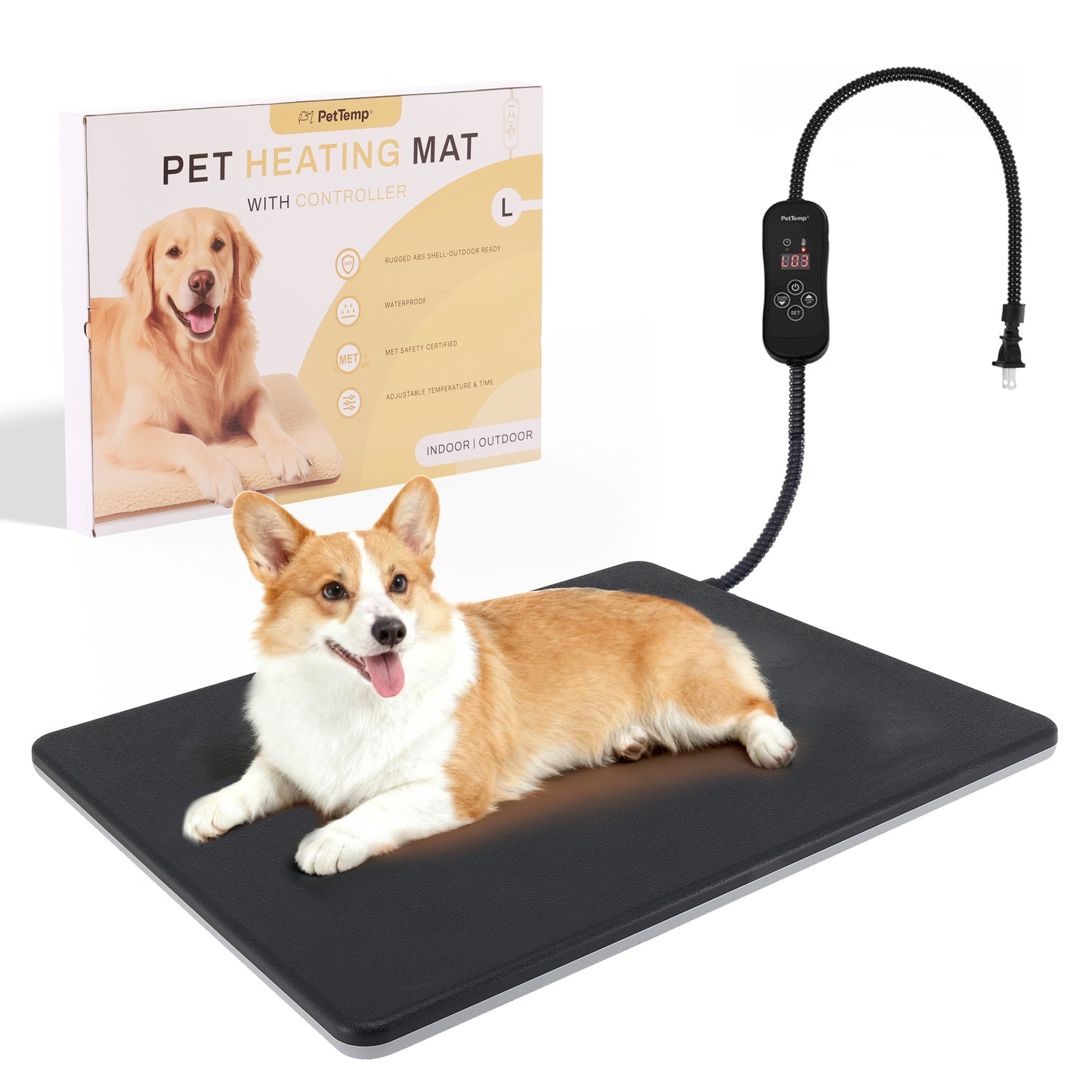 PetTemp Pet Heating Mat With Temperature Control