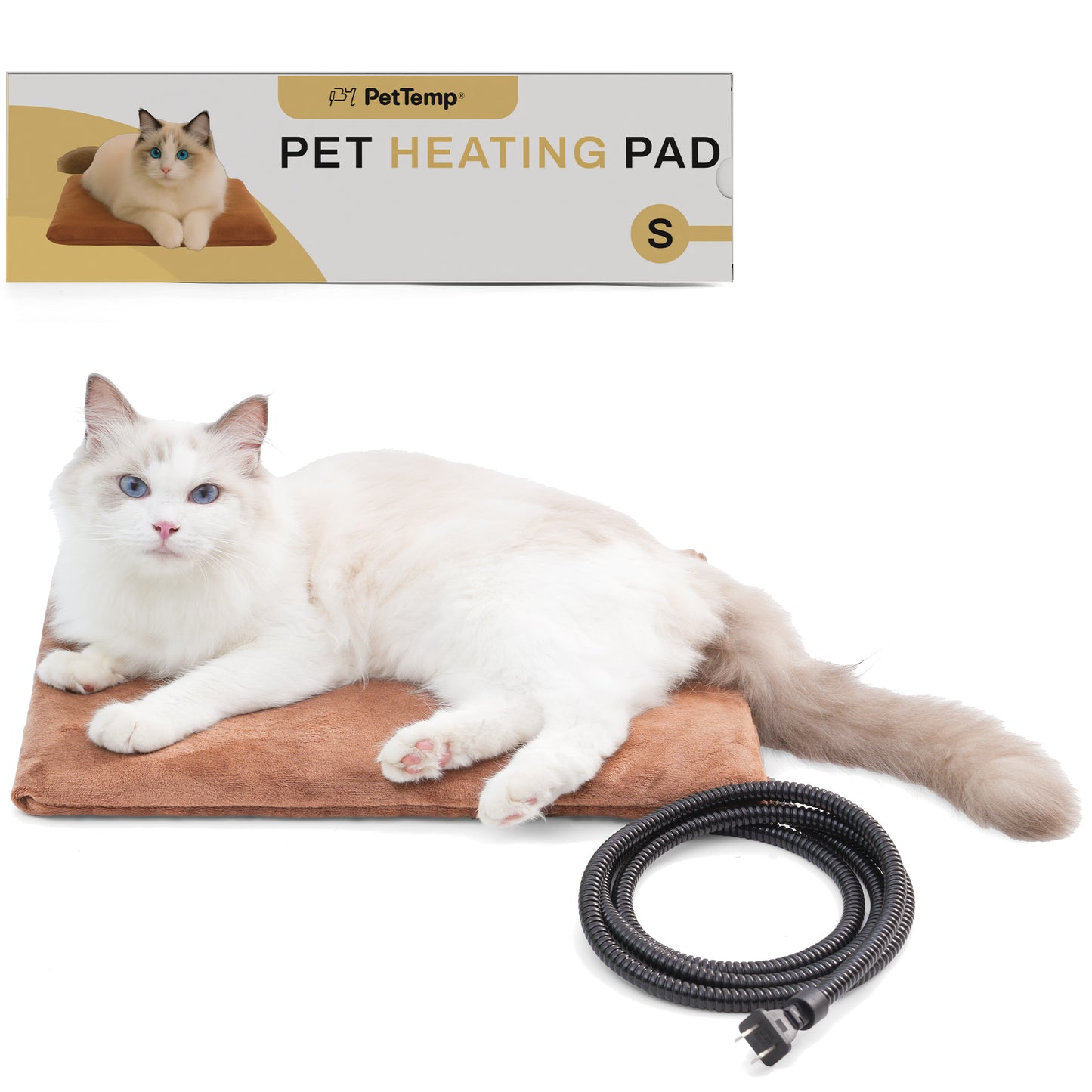 PetTemp Pet Heating Pad Brown