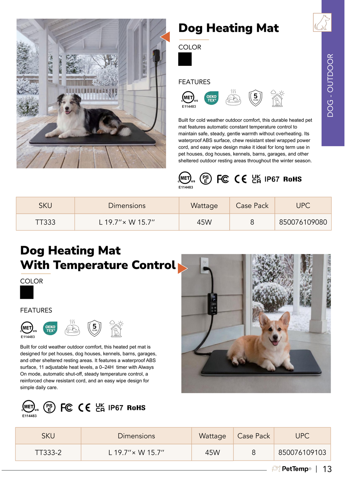PetTemp 2026 Product Catalog Page 23