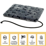 Pettemp Pet Heating Pad Dog Paw-Print