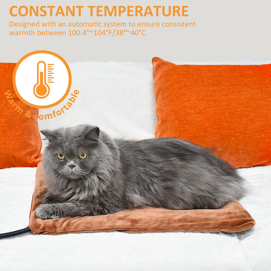 PetTemp Cat & Dog Heating Pad with 5 Level Adjustable Temperature & Timer