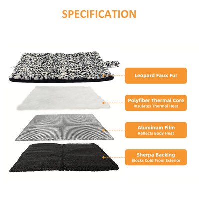 PetTemp Cat & Dog Self-Warming Pad, White