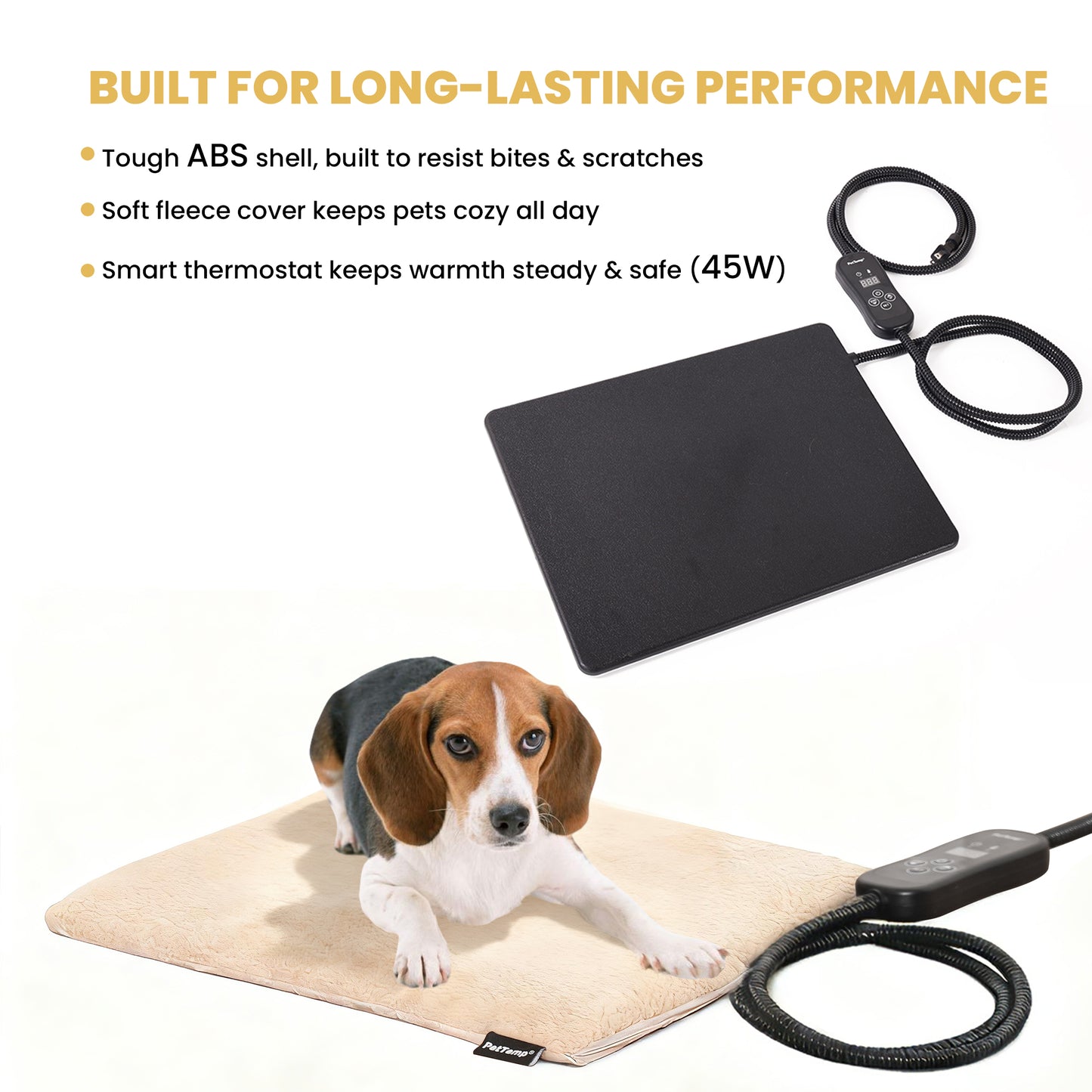 PetTemp Pet Heating Mat With Temperature Control