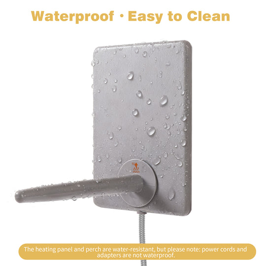 Pettemp Bird Heated Perch & Snuggle Panel Set