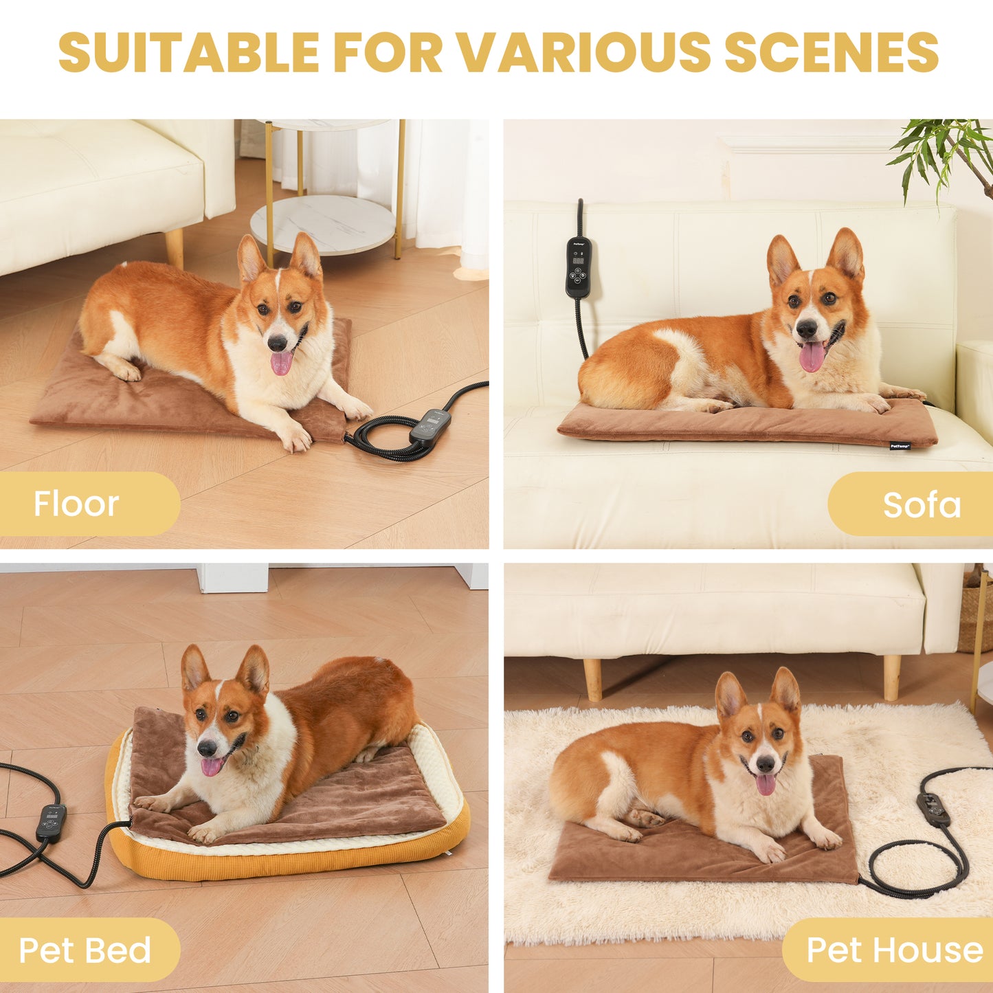 PetTemp Pet Heating Pad with Temperature Control