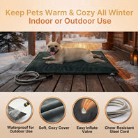Pettemp Inflatable Heated Dog & Cat Bed