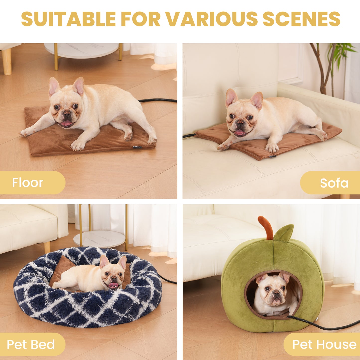 PetTemp Pet Heating Pad Brown