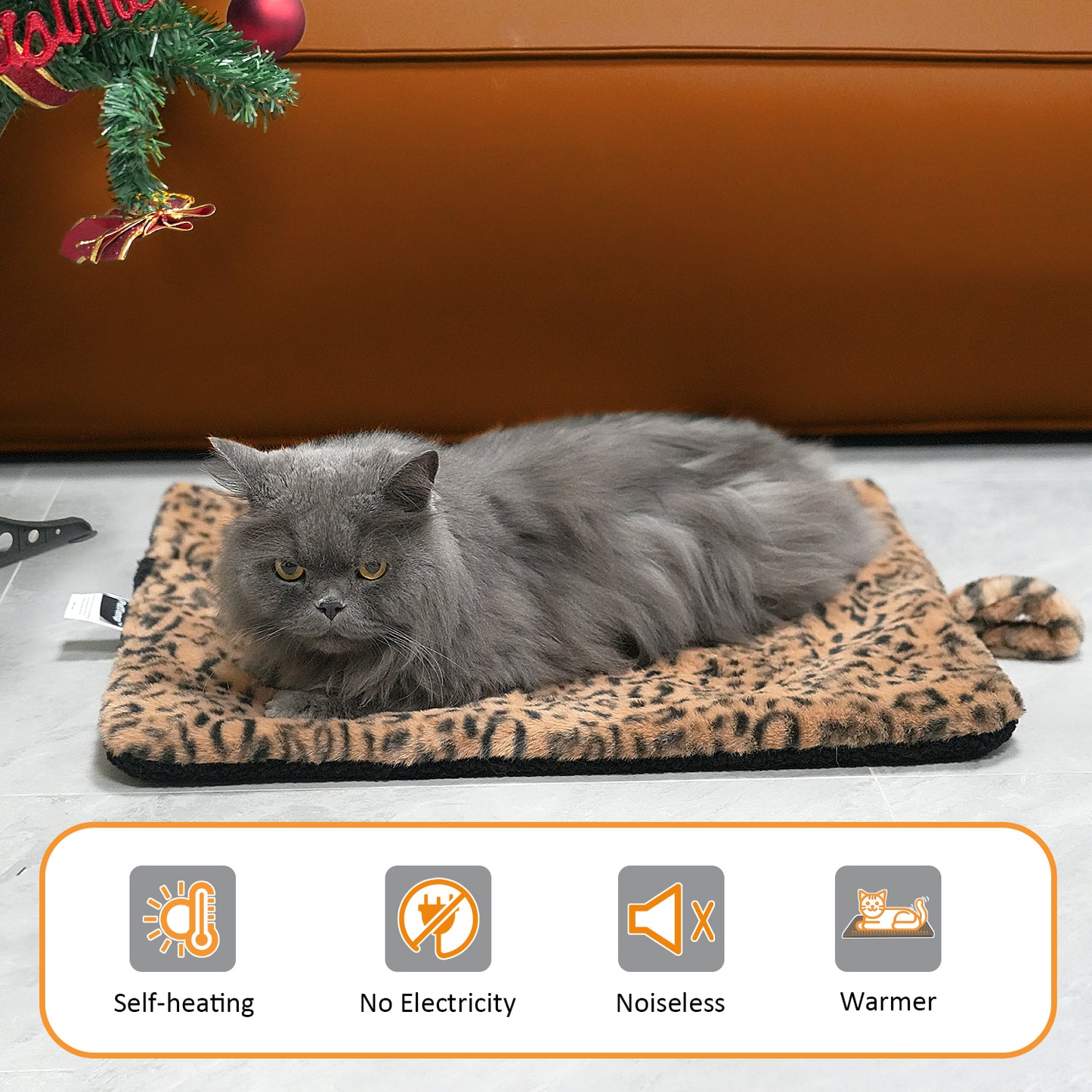 PetTemp Self Warming Pad Brown Black