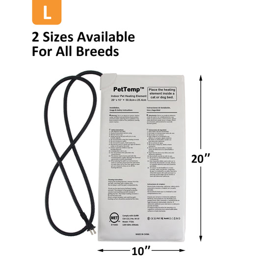 PetTemp Pet Bed Warmer for Cats & Dogs