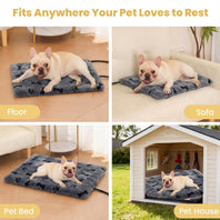 Pettemp Pet Heating Pad with controller Dog Paw-Print