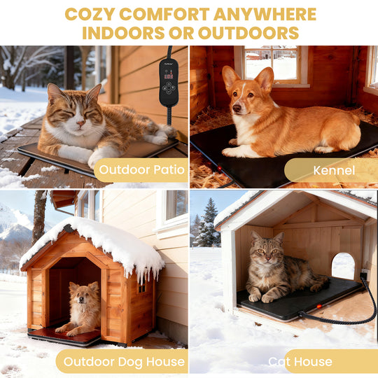 Pettemp Large size Pet Heating Mat with Controller