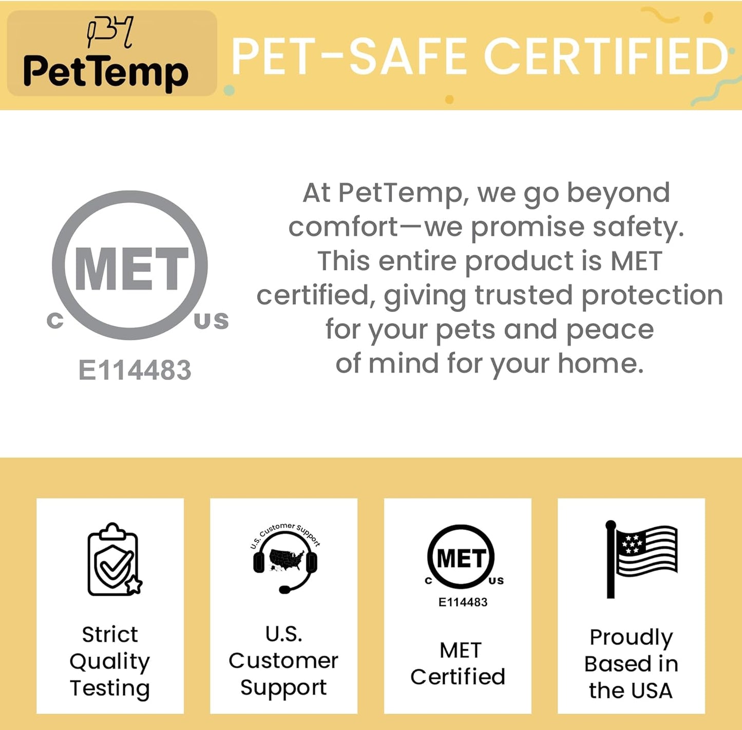 PetTemp Pet Heating Pad with Temperature Control