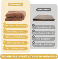 Pettemp Pet Heating Pad Brown