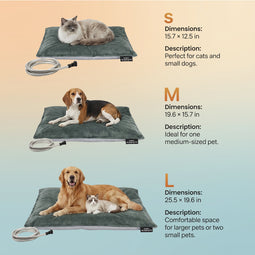 Pettemp Inflatable Heated Dog & Cat Bed