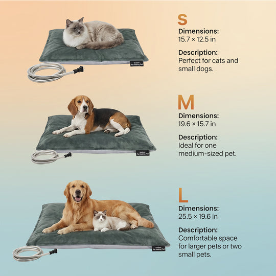 Pettemp Large size Inflatable Heated Dog & Cat Bed