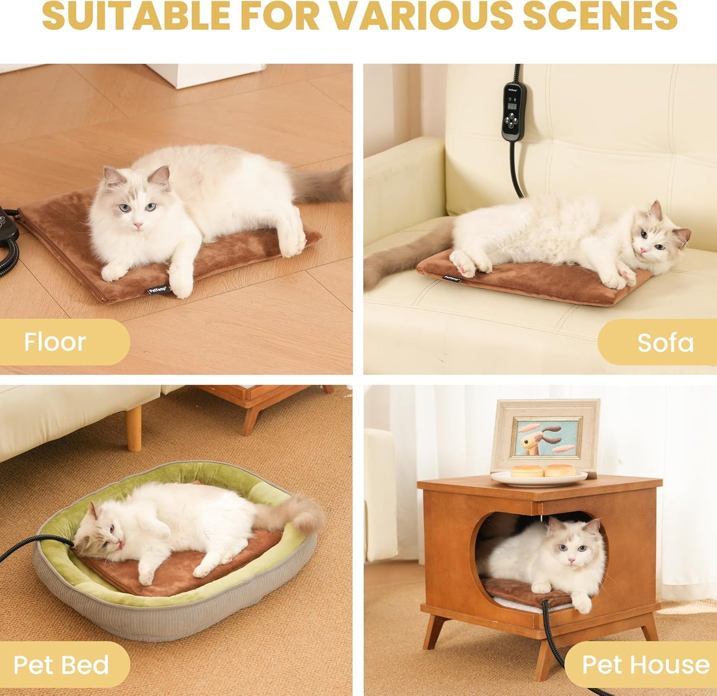 PetTemp Pet Heating Pad with Temperature Control