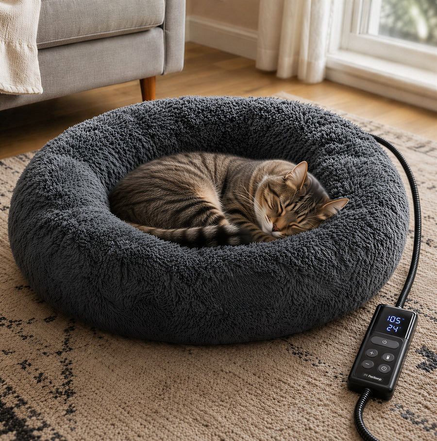 Heated Round Cat Bed