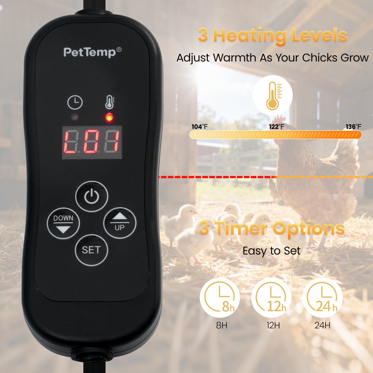 PetTemp Smart Chick Brooder Heater