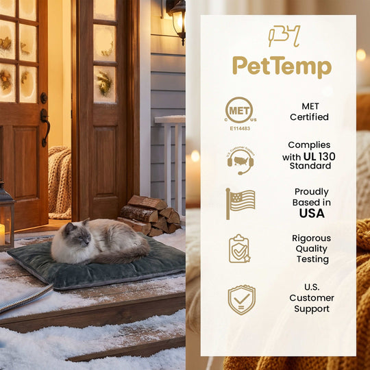 Pettemp Large size Inflatable Heated Dog & Cat Bed