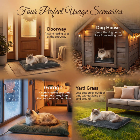 Pettemp Large size Inflatable Heated Dog & Cat Bed